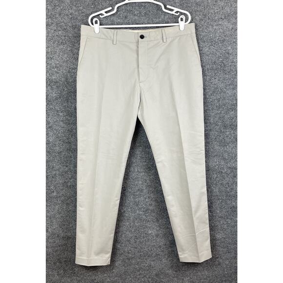 Zara Men's Size 36 Beige Chino Pants 5 Pockets Straight Leg - Picture 1 of 16